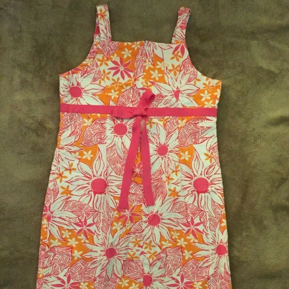 Lilly Pulitzer Cotton Sleeveless Shift Dress Sz 14